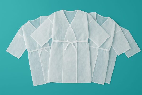 10  Kimonos - Batas Desechables Blancos 30g