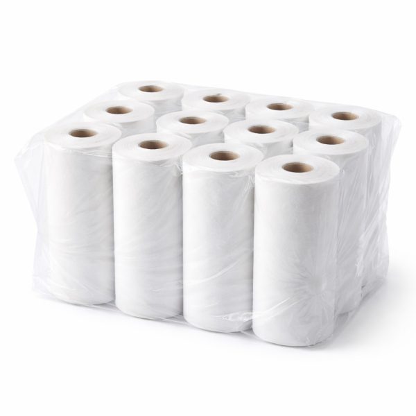 6 ROLLOS PAPEL CAMILLA  CON PRECORTE 58cmx70mtrs